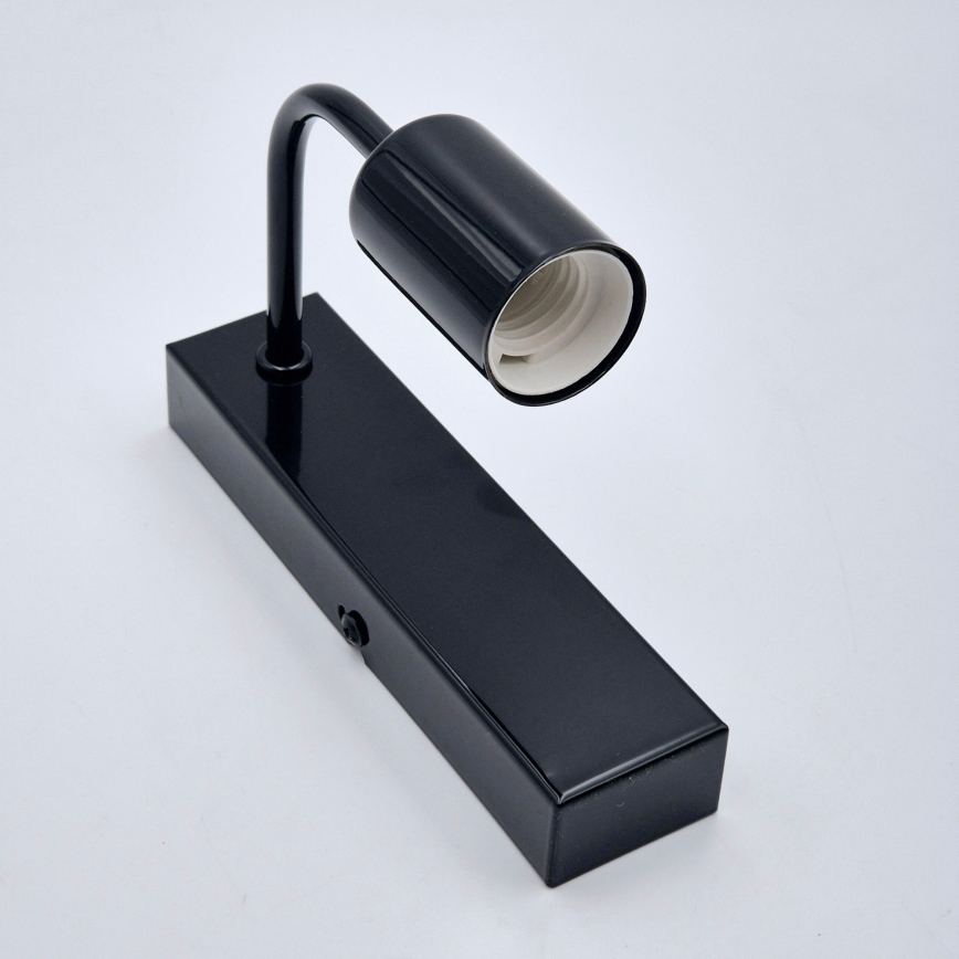 Aplique ASTRID 1xE27/60W/230V negro brillante