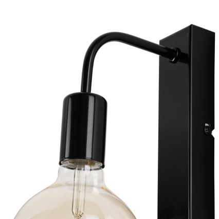 Aplique ASTRID 1xE27/60W/230V negro brillante