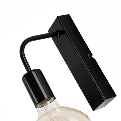 Aplique ASTRID 1xE27/60W/230V negro brillante