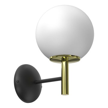 Aplique AWINION 1xE27/15W/230V blanco/dorado/negro