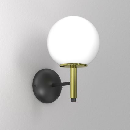 Aplique AWINION 1xE27/15W/230V blanco/dorado/negro