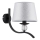 Aplique BARNI 1xE14/10W/230V negro/plata