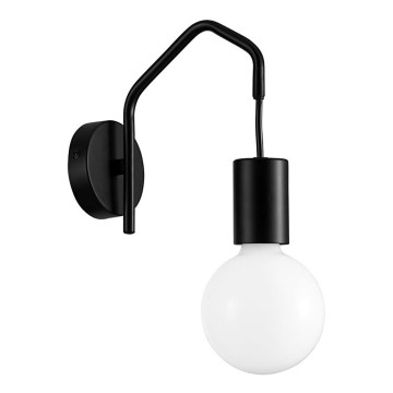 Aplique BASSO 1xE27/40W/230V negro