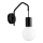 Aplique BASSO 1xE27/40W/230V negro