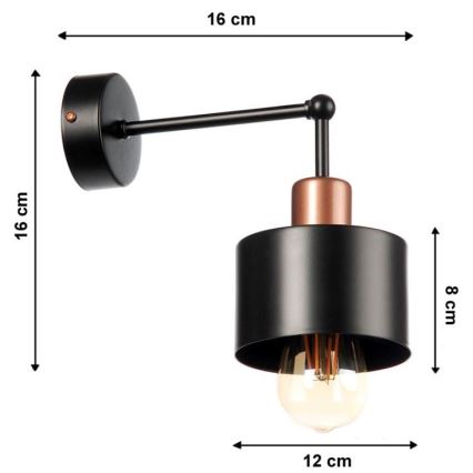 Aplique BODO 1xE27/60W/230V