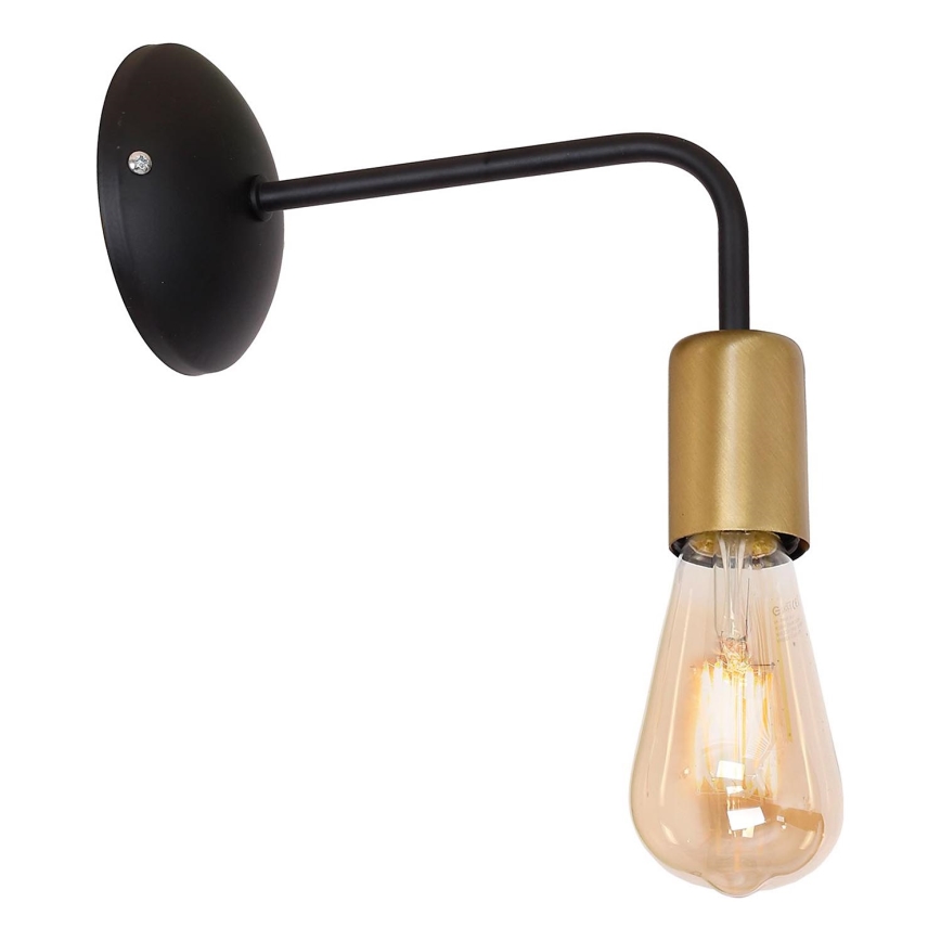 Aplique BRENDA 1xE27/60W/230V negro/dorado