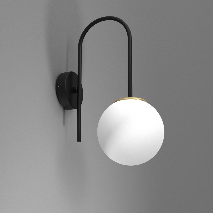 Aplique CAMBRIDGE 1xE14/60W/230V negro/latón