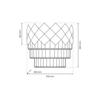 Aplique CARISMA 2xE14/40W/230V cromo brillante