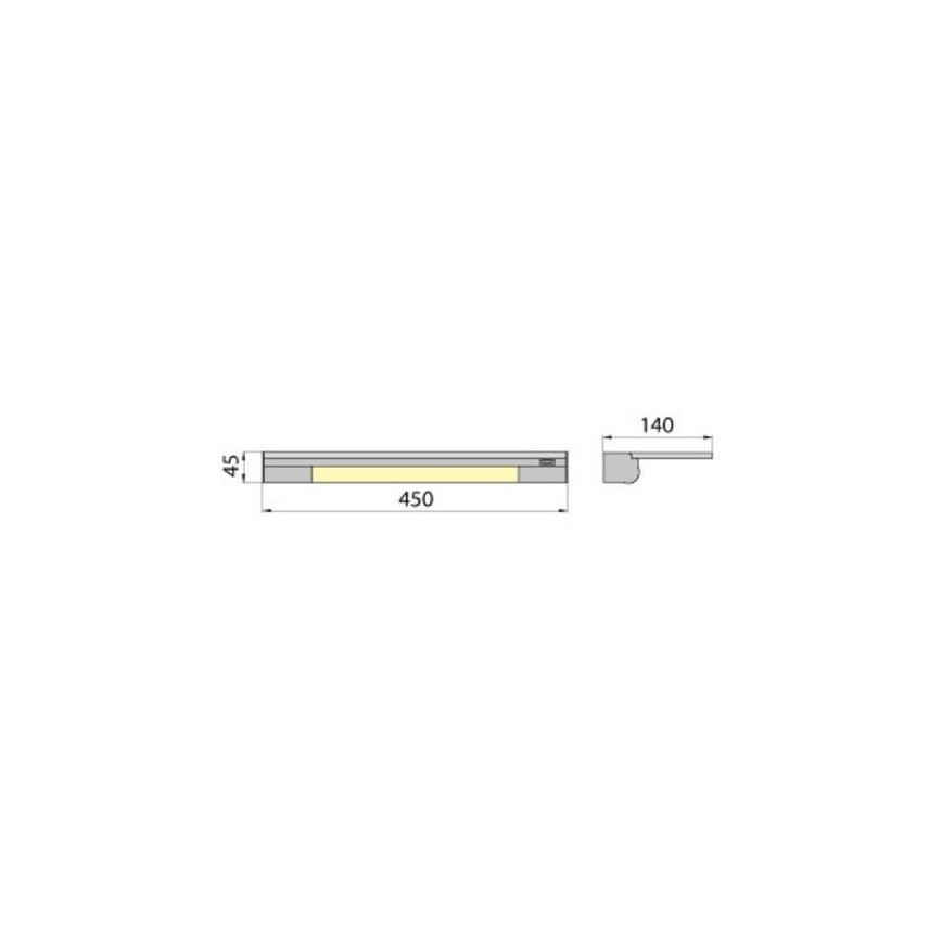Aplique con estante APERA T5 G5/8W/230V 45 cm