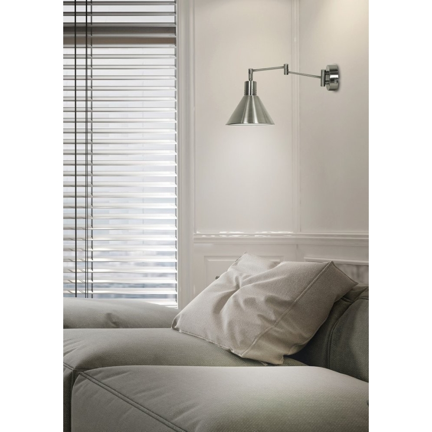 Aplique COPENHAGEN 1xE14/40W/230V cromo mate