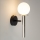 Aplique DAISY 1xG9/12W/230V cromo brillante/negro/blanco