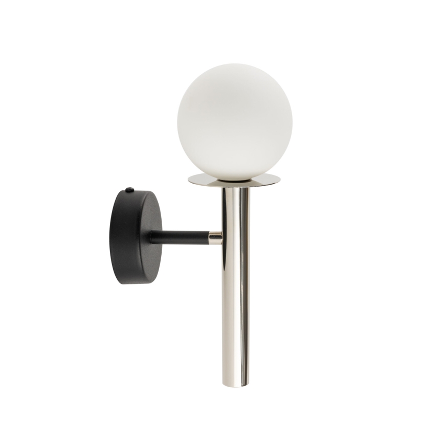 Aplique DAISY 1xG9/12W/230V cromo brillante/negro/blanco