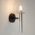 Aplique DAISY 1xG9/12W/230V cromo brillante/negro/transparente