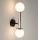 Aplique DAISY 2xG9/12W/230V cromo brillante/negro/blanco