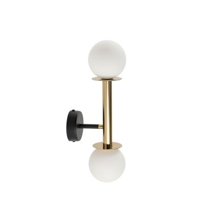 Aplique DAISY 2xG9/12W/230V dorado/negro/blanco