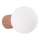 Aplique de baño HALO 1xG9/8W/230V diá. 12 cm IP44 marrón