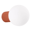 Aplique de baño HALO 1xG9/8W/230V diá. 12 cm IP44 naranja