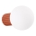 Aplique de baño HALO 1xG9/8W/230V diá. 12 cm IP44 naranja