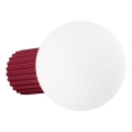 Aplique de baño HALO 1xG9/8W/230V diá. 12 cm IP44 rojo
