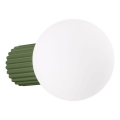 Aplique de baño HALO 1xG9/8W/230V diá. 12 cm IP44 verde