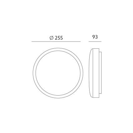 Aplique de baño LED con sensor ORBIS LED/10W/230V IP44