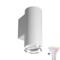 Aplique de baño LED RGBW regulable TURYN 1xGU10/6,5W/230V 2700-6500K Wi-Fi IP44 blanco