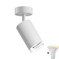 Aplique de baño LED RGBW regulable TURYN 1xGU10/6,5W/230V 2700-6500K Wi-Fi IP44 blanco