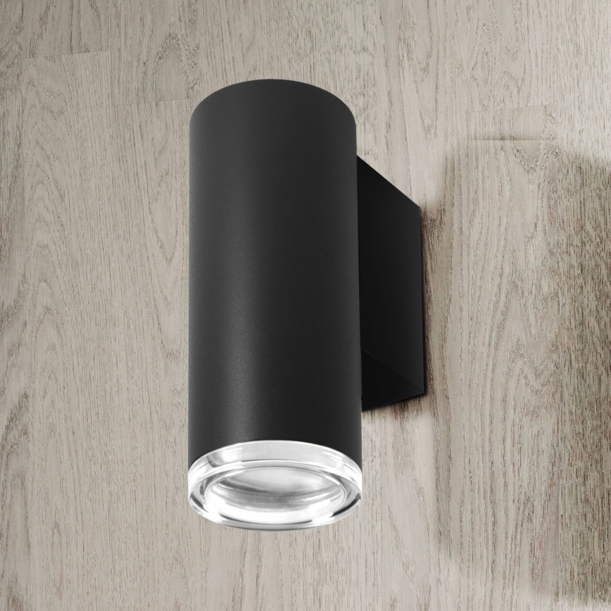 Aplique de baño LED RGBW regulable TURYN 1xGU10/6,5W/230V 2700-6500K Wi-Fi IP44 negro