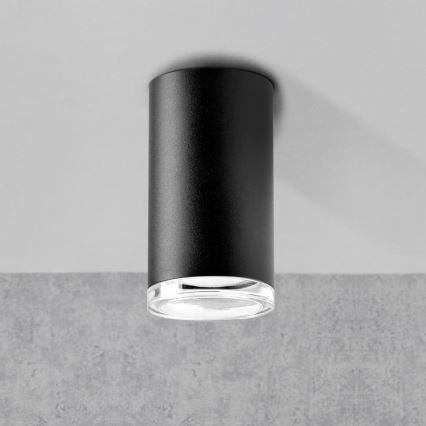 Aplique de baño regulable LED RGBW TURYN 1xGU10/6,5W/230V 2700-6500K Wi-Fi IP44 negro