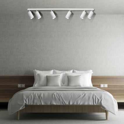 Aplique de baño regulable LED RGBW TURYN 6xGU10/6,5W/230V 2700-6500K Wi-Fi IP44 blanco