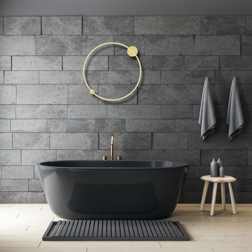 Aplique de baño SATURNO LED/46W/230V IP44 dorado