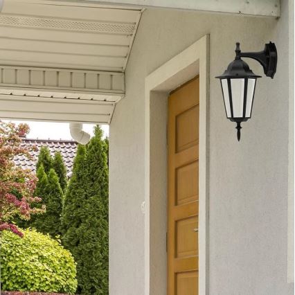 Aplique de exterior 1xE27/20W/230V IP43 negro