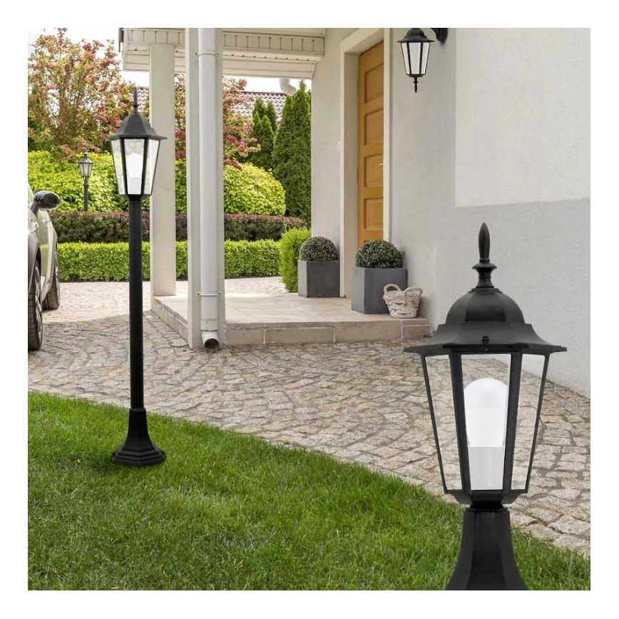 Aplique de exterior 1xE27/20W/230V IP43 negro