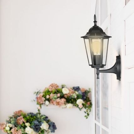 Aplique de exterior 1xE27/40W/230V IP44 negro