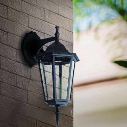 Aplique de exterior 1xE27/40W/230V IP44 negro