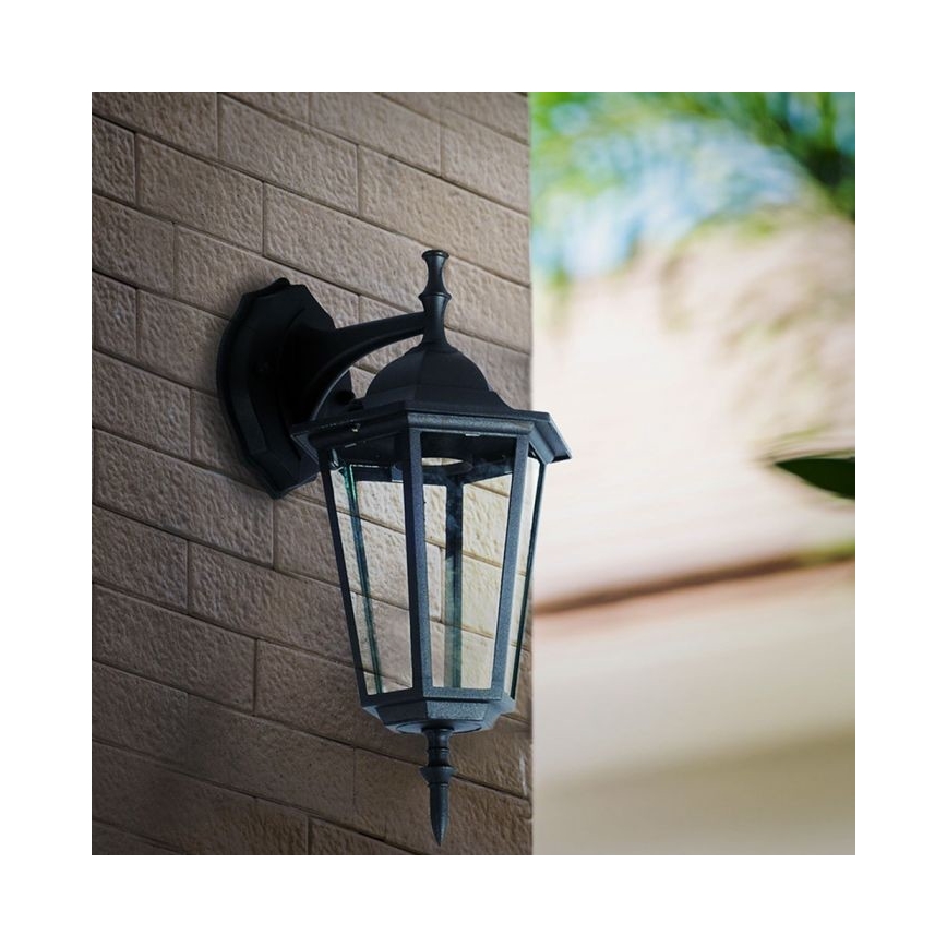 Aplique de exterior 1xE27/40W/230V IP44 negro