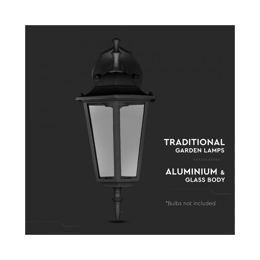 Aplique de exterior 1xE27/40W/230V IP44 negro