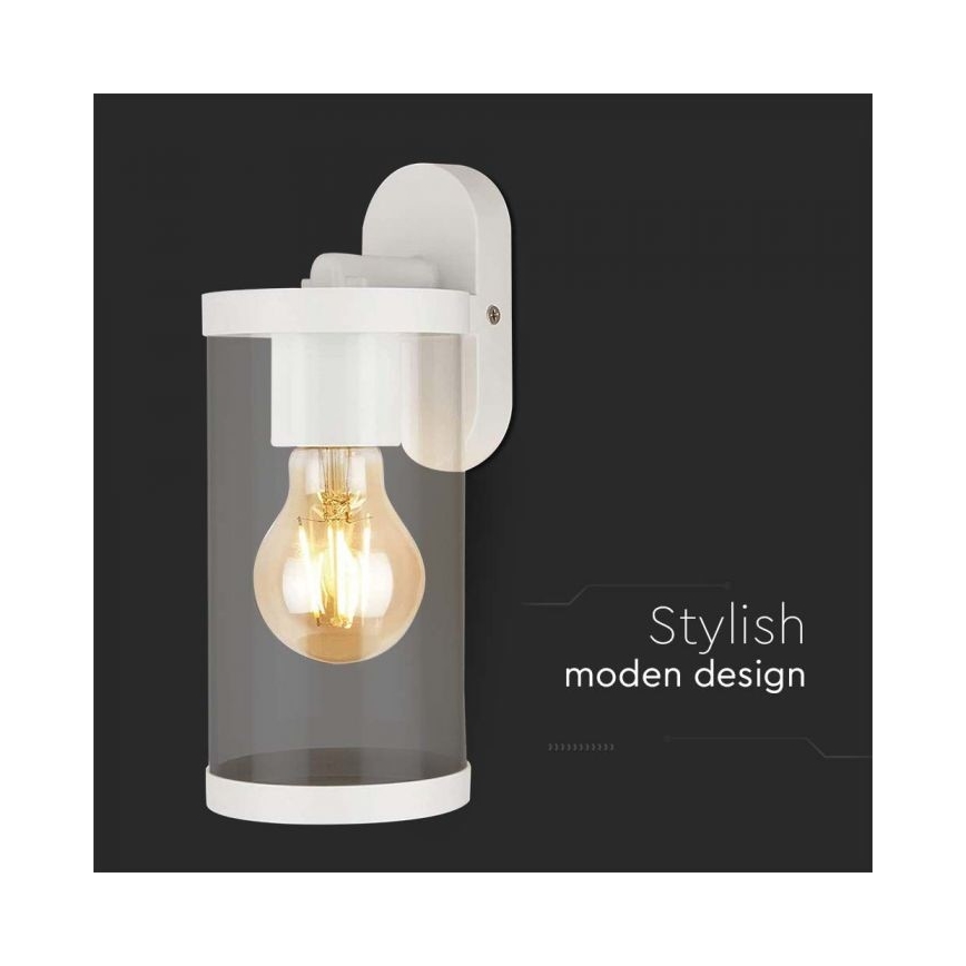 Aplique de exterior 1xE27/60W/230V IP44 blanco
