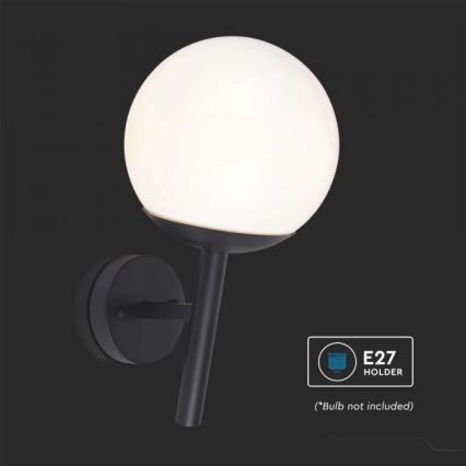Aplique de exterior 1xE27/60W/230V IP44 negro