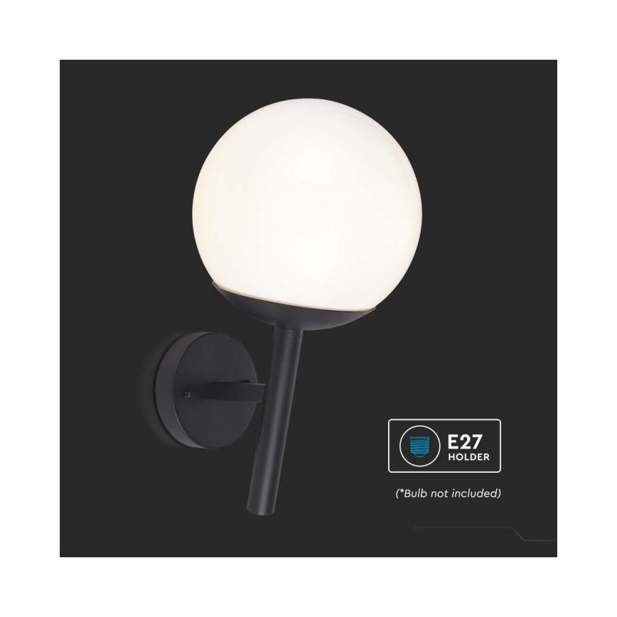Aplique de exterior 1xE27/60W/230V IP44 negro