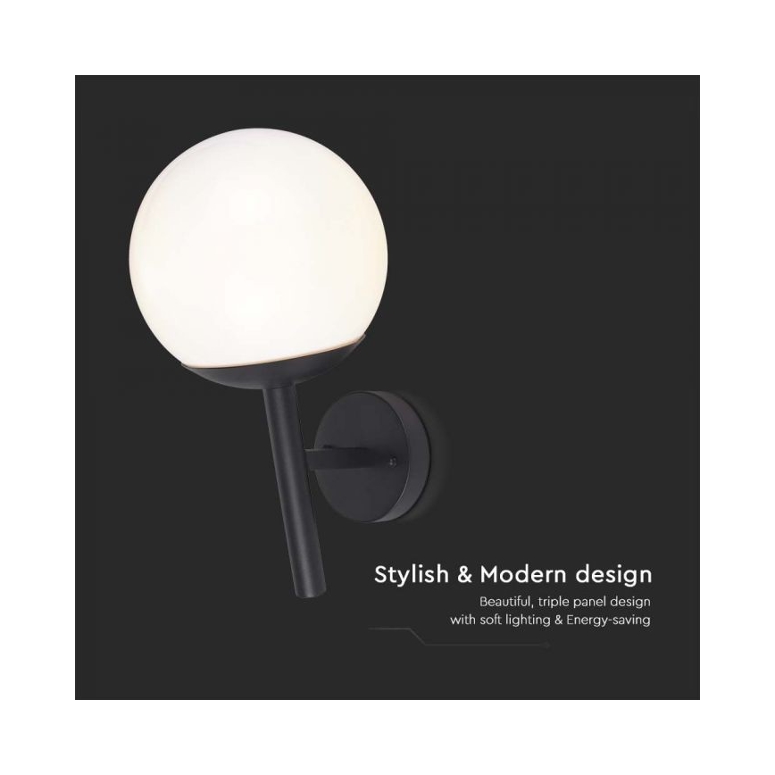 Aplique de exterior 1xE27/60W/230V IP44 negro