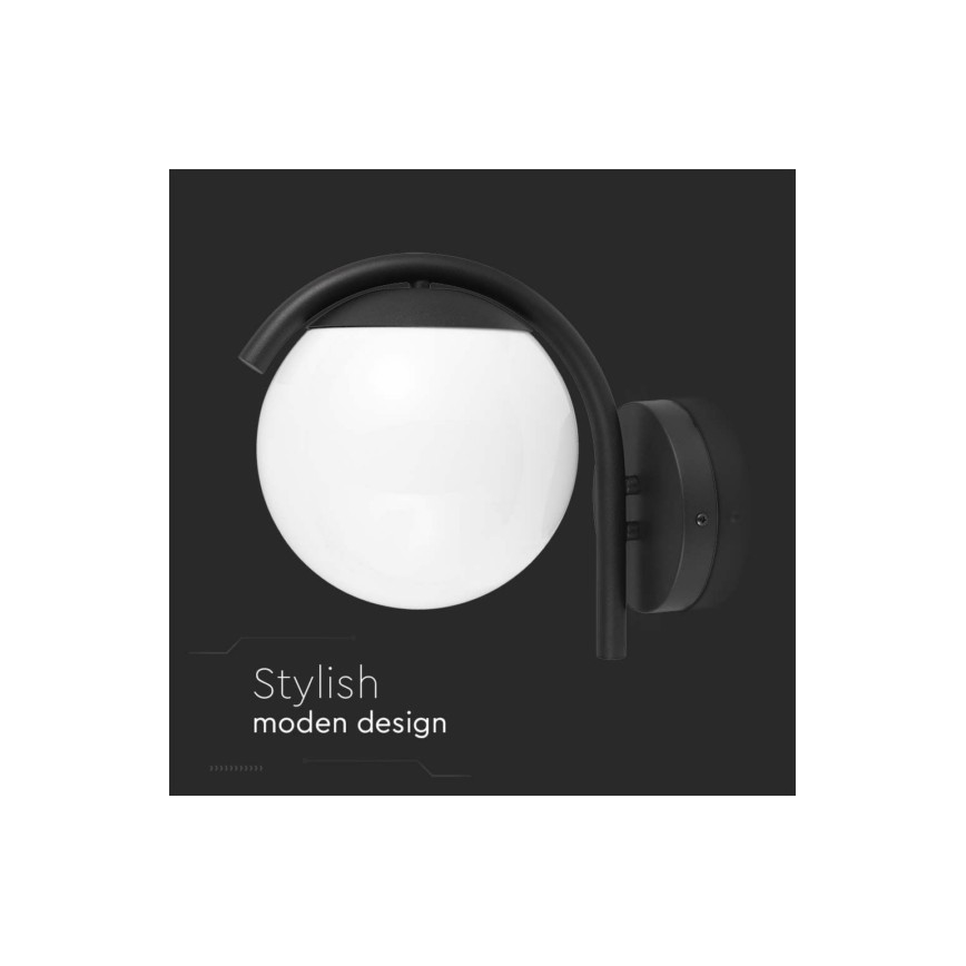 Aplique de exterior 1xE27/60W/230V IP44 negro