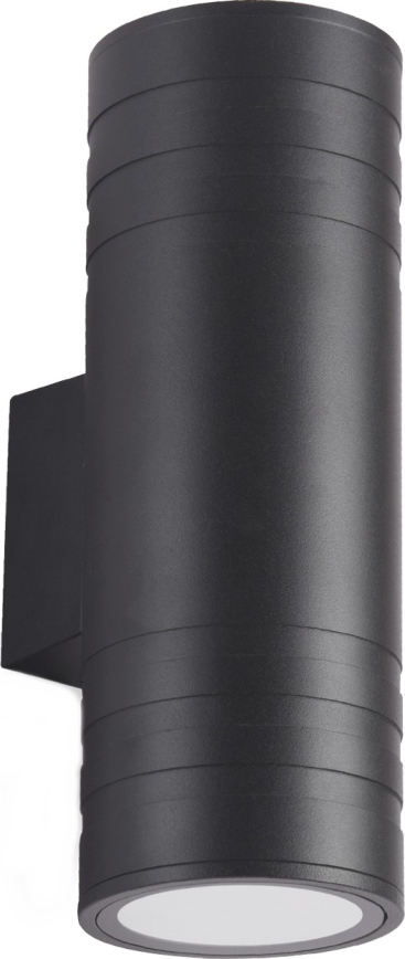 Aplique de exterior 2xGU10/35W/230V IP54 redondeado negro