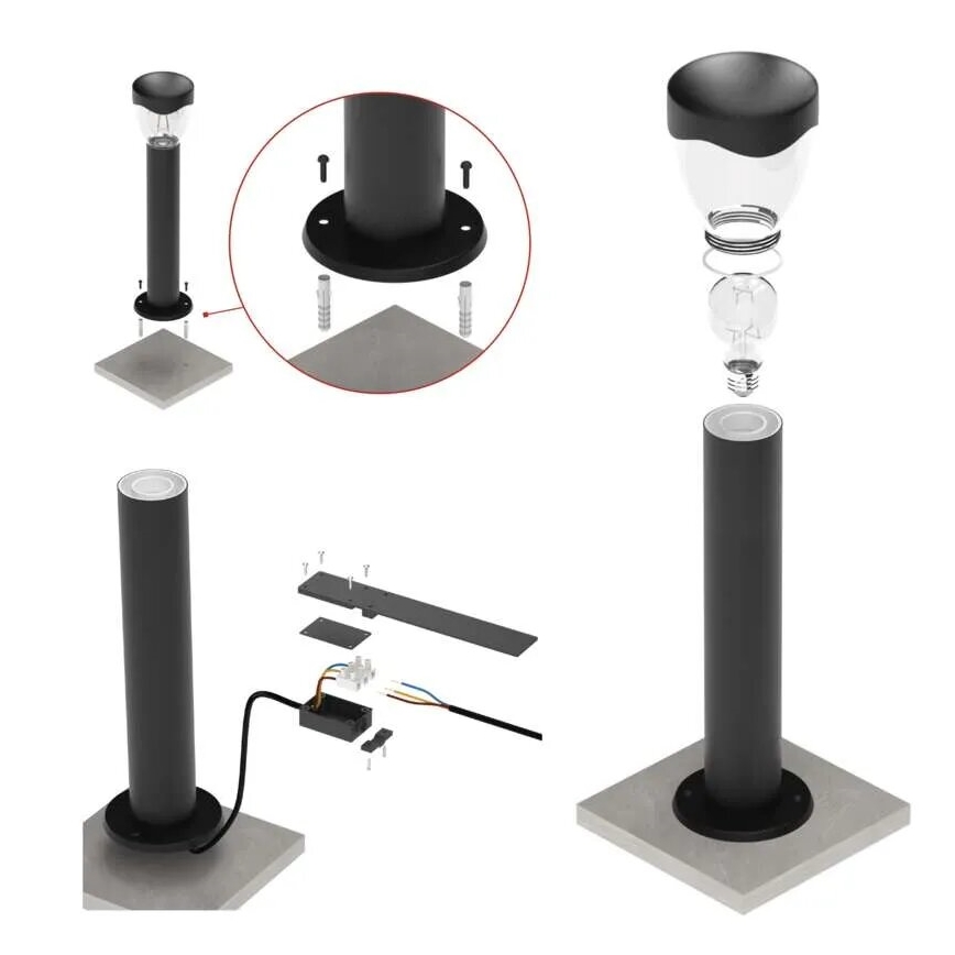 Aplique de exterior ARTEO 1xE27/15W/230V IP44