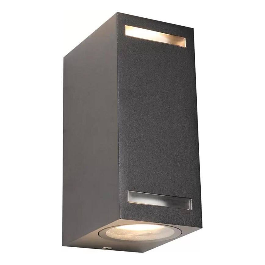 Aplique de exterior FAVEIRA 2xGU10/7W/230V IP44 antracita