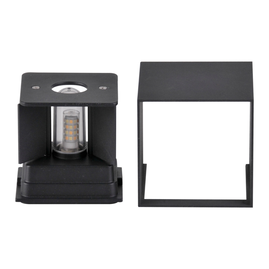 Aplique de exterior KIOTO 1xG9/5W/230V IP44 negro