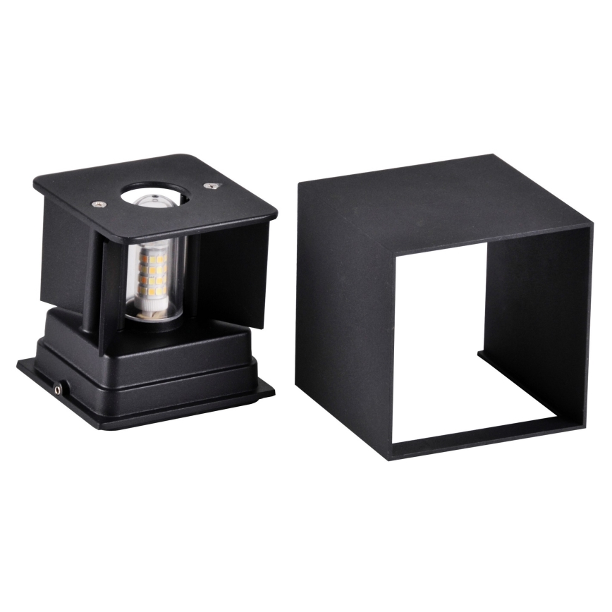 Aplique de exterior KIOTO 1xG9/5W/230V IP44 negro