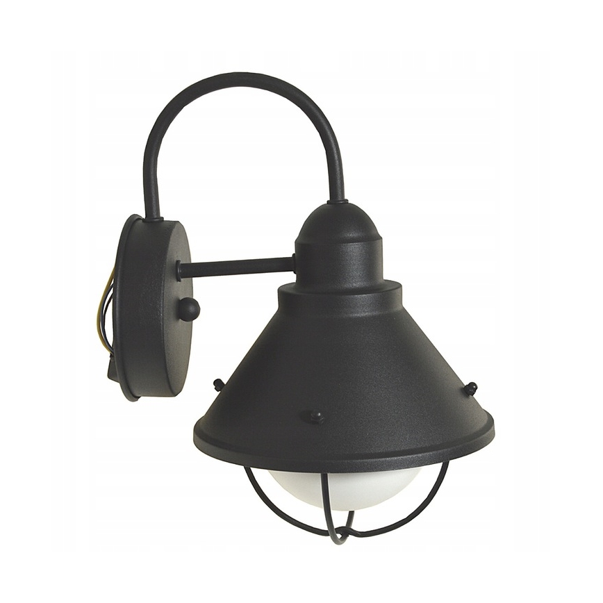Aplique de exterior LAVINA 1xE27/60W/230V IP44 negro