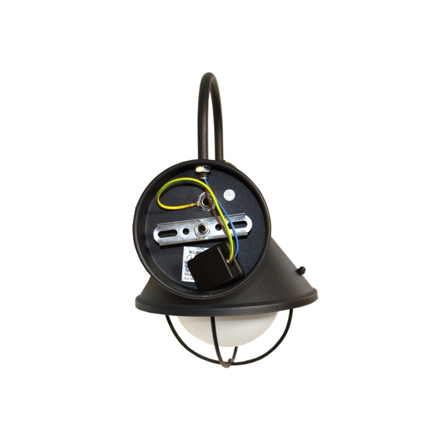 Aplique de exterior LAVINA 1xE27/60W/230V IP44 negro