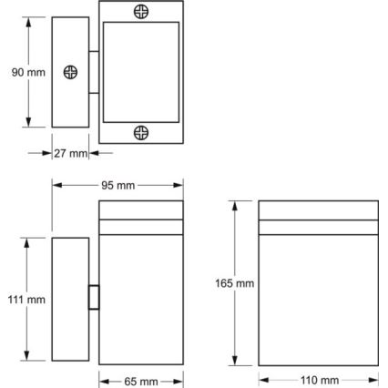 Aplique de exterior LITEK 1xGU10/30W/230V IP54 gris